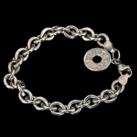 Authentic Tiffany and Co. Sterling Silver Charm Bracelet! - Picture 6 of 14